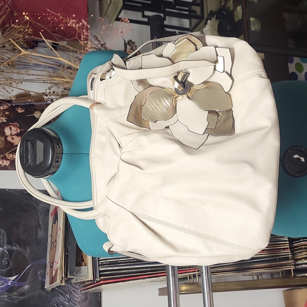 Charming Charlie white pleather purse